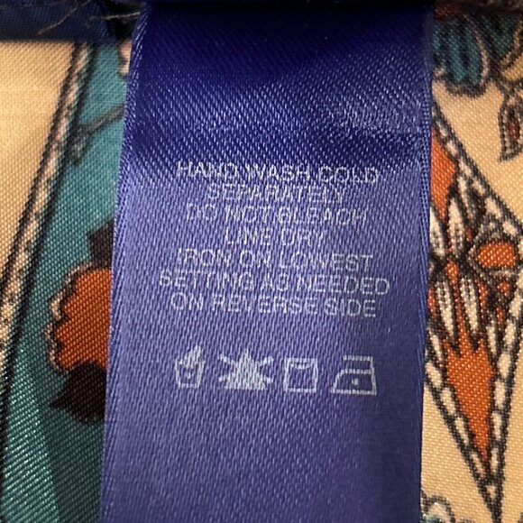 JH Collectibles SZ12 Multi Color Wallpaper Print Silky Skirt Art Deco Old $ Boho - Picture 8 of 8